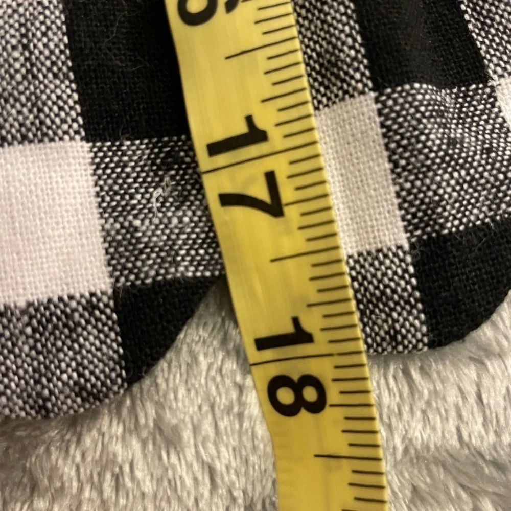 J. Crew Black and White Smocked Skater Mini Skirt